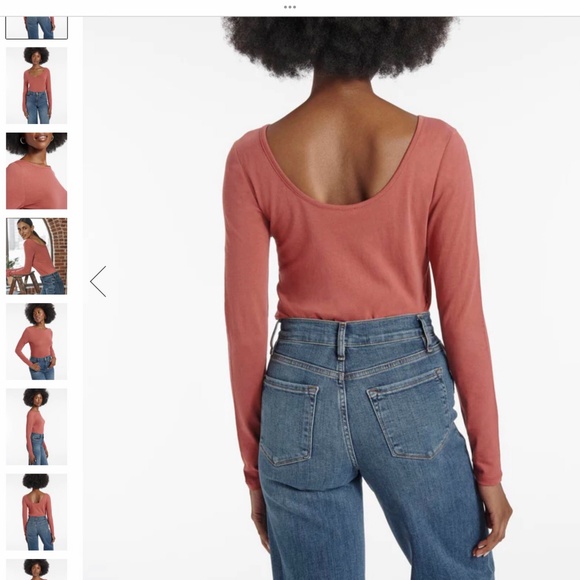 SPLENDID Kaia Long Sleeve Reversible Scoop Neck Tee “Penny” SZ S - Picture 2 of 3